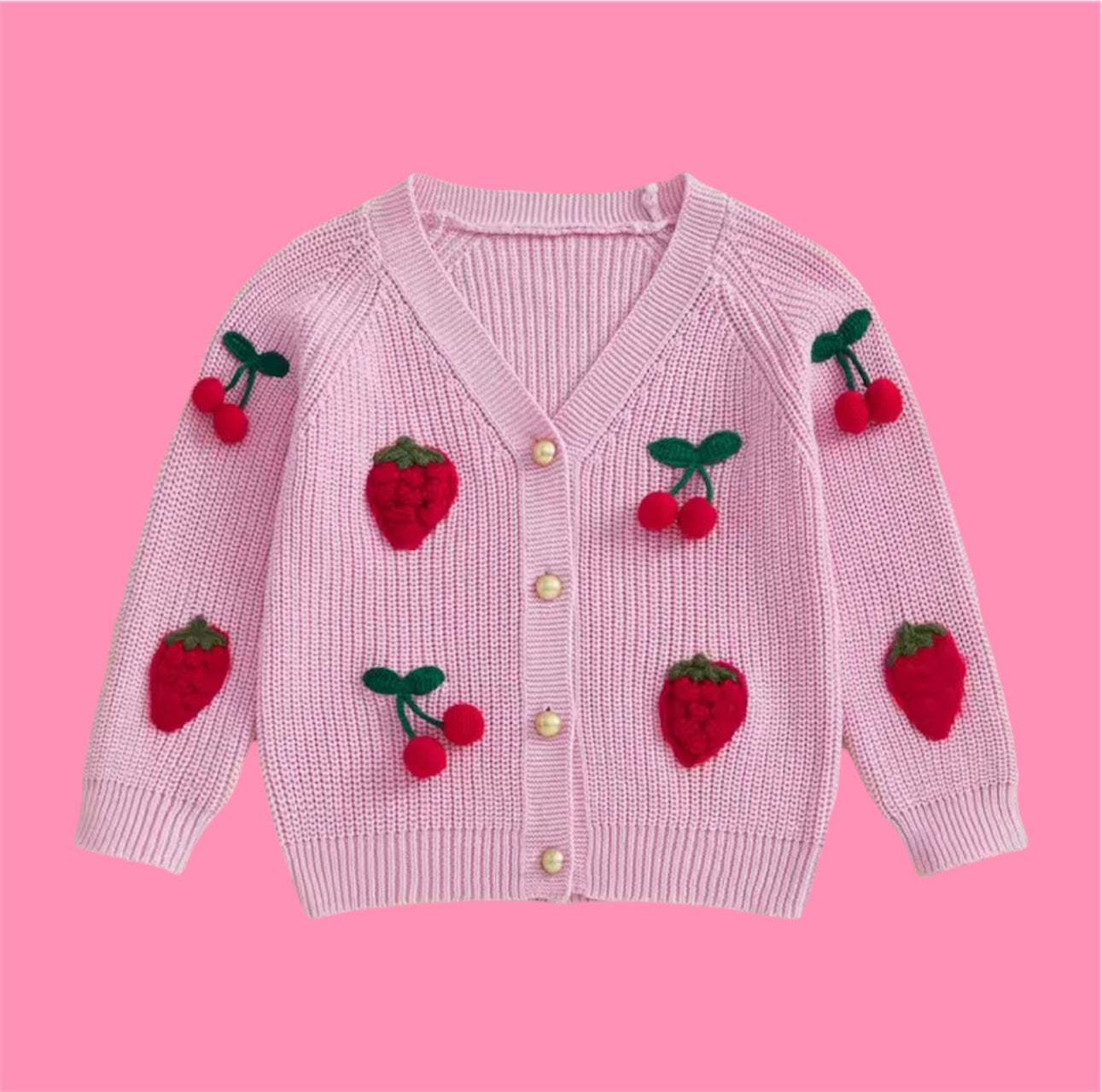 Sweet Berry Knit Cardigan
