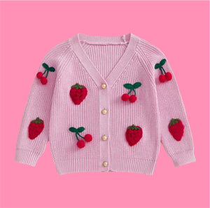 Sweet Berry Knit Cardigan